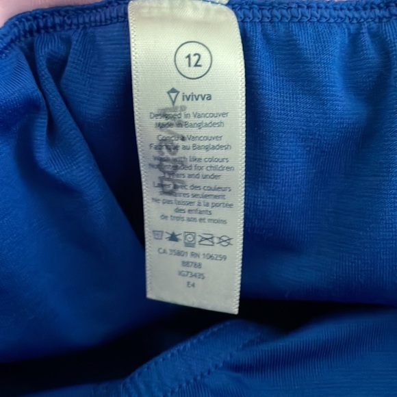 Ivivva Royal Blue shorts size 12 - Picture 3 of 3